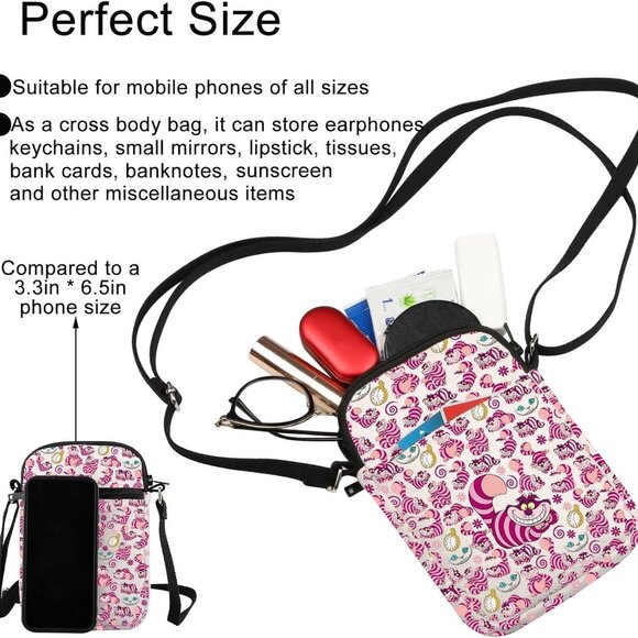 Elegant Cat Crossbody Bag with Adjustable Strap - Ultimate Gift for Cat Lovers - Picture 3 of 7